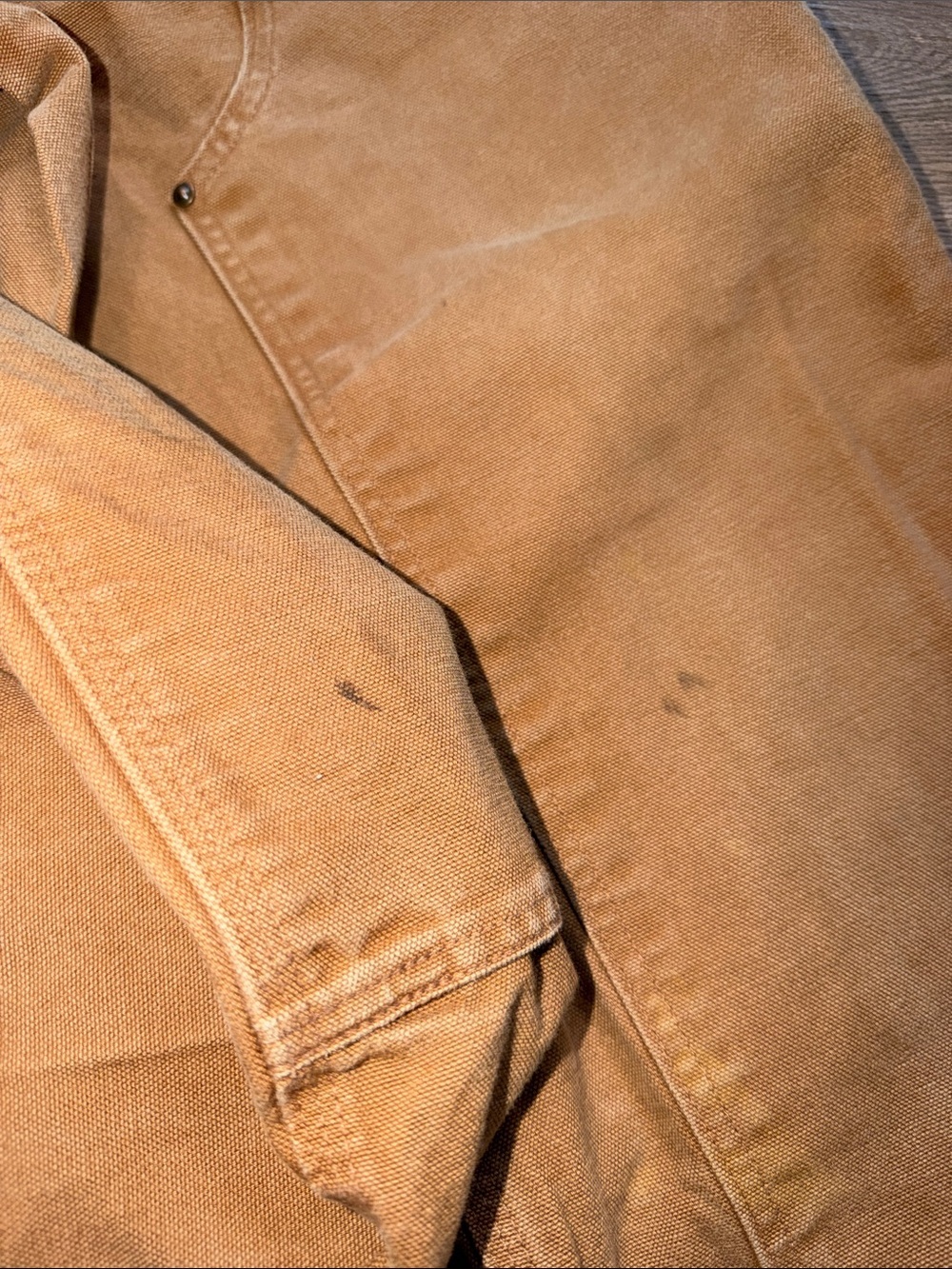 Carhartt Vintage 1990s Double Knee Brown Canvas Work Pants Loose Fit 34X32 - Picture 6 of 10